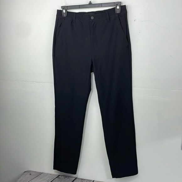 Marc New York Men's 4-Way Stretch Slim-Fit Commuter Pants, Black 32x32 - Picture 1 of 12